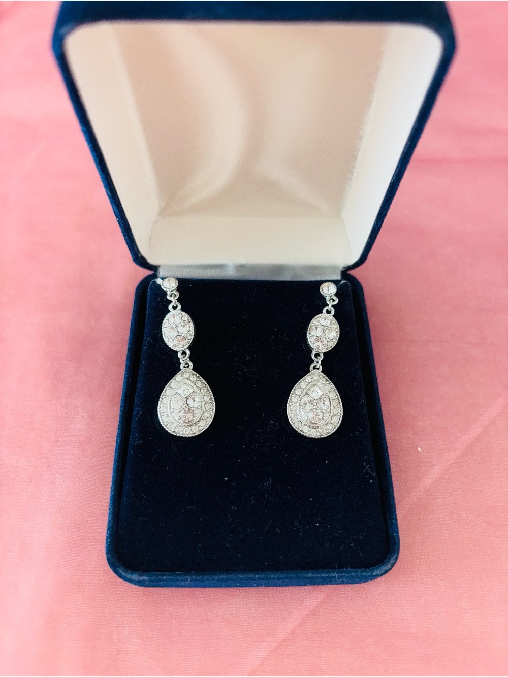 Lab diamond earrings